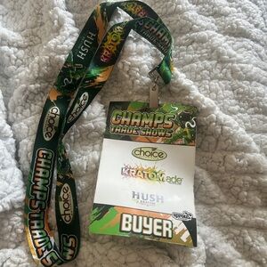 Vintage Lanyard with Badge Holder Champs 2023 trade show b2b expo